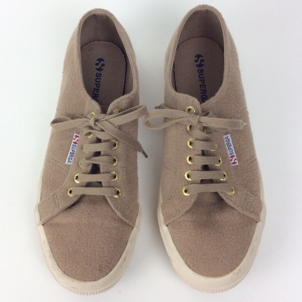 Tan Superga Shoes